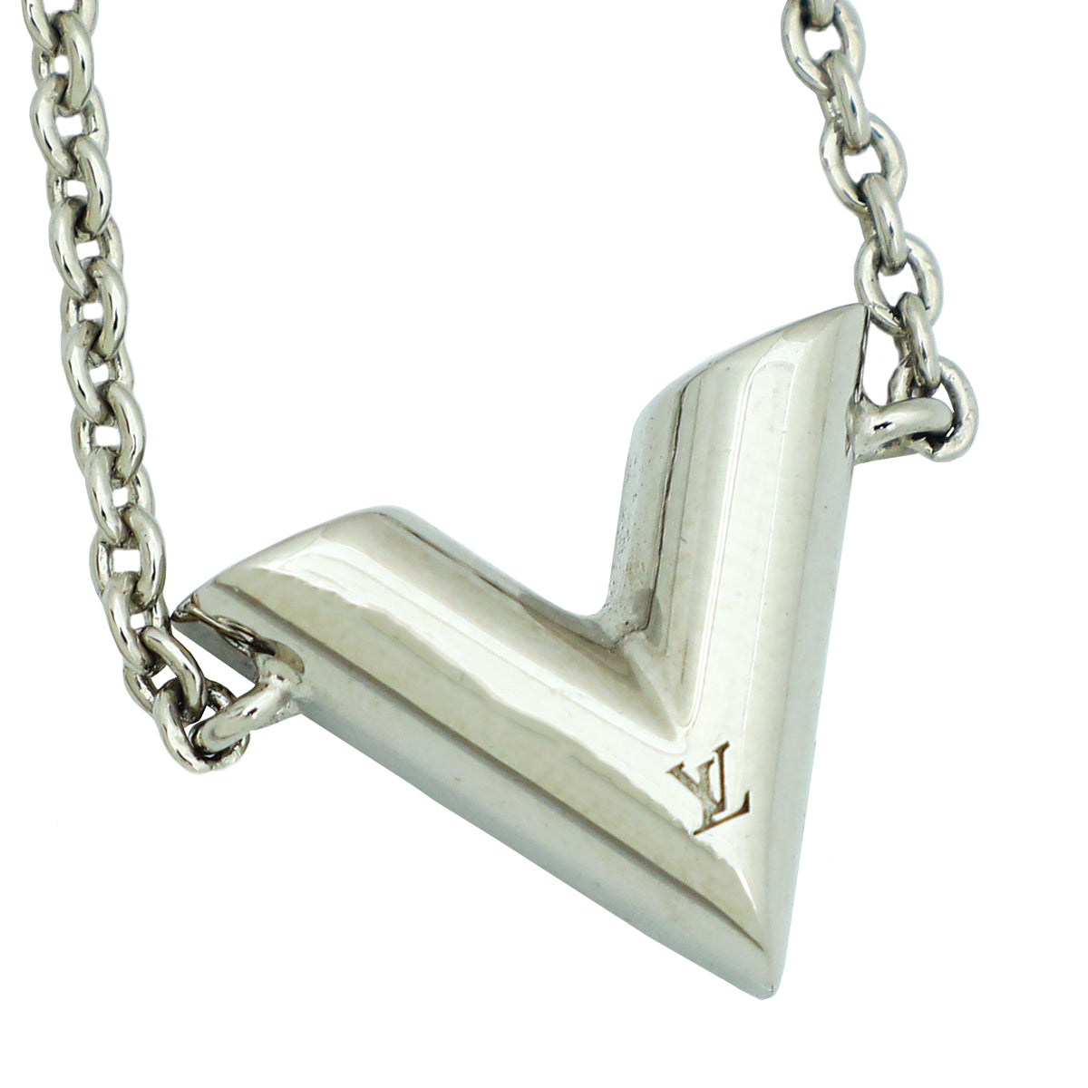 Louis Vuitton Silver Essential V Supple Bracelet