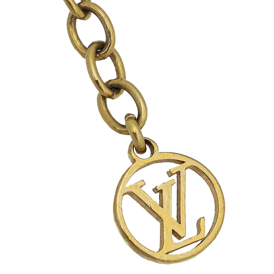 Louis Vuitton Gold Finish Essential V Bracelet