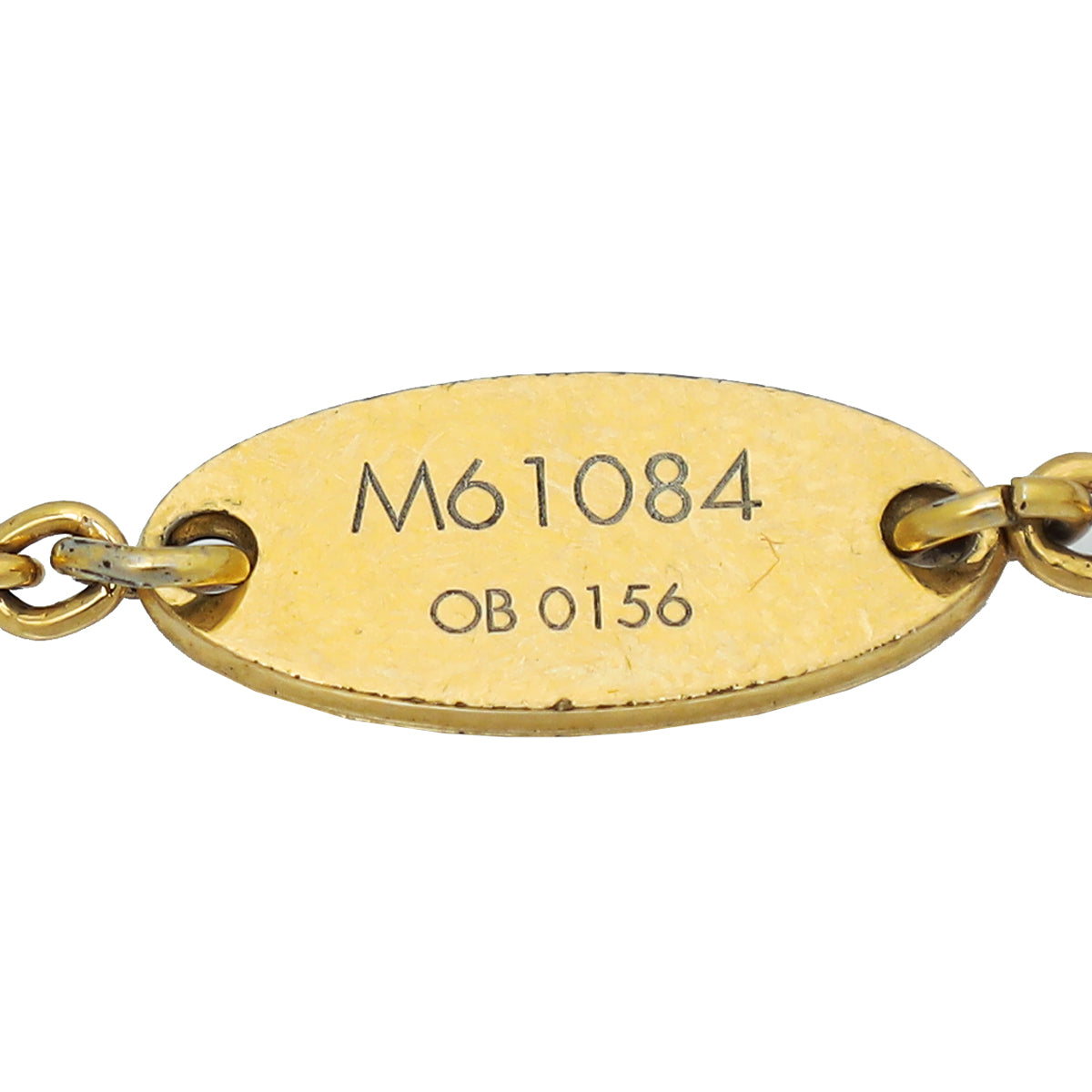 Auth Louis Vuitton Essential V Bracelet Gold Metal M61084