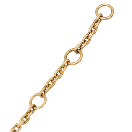 Louis Vuitton 18K Rose Gold Diamond Blossom Chain Bracelet