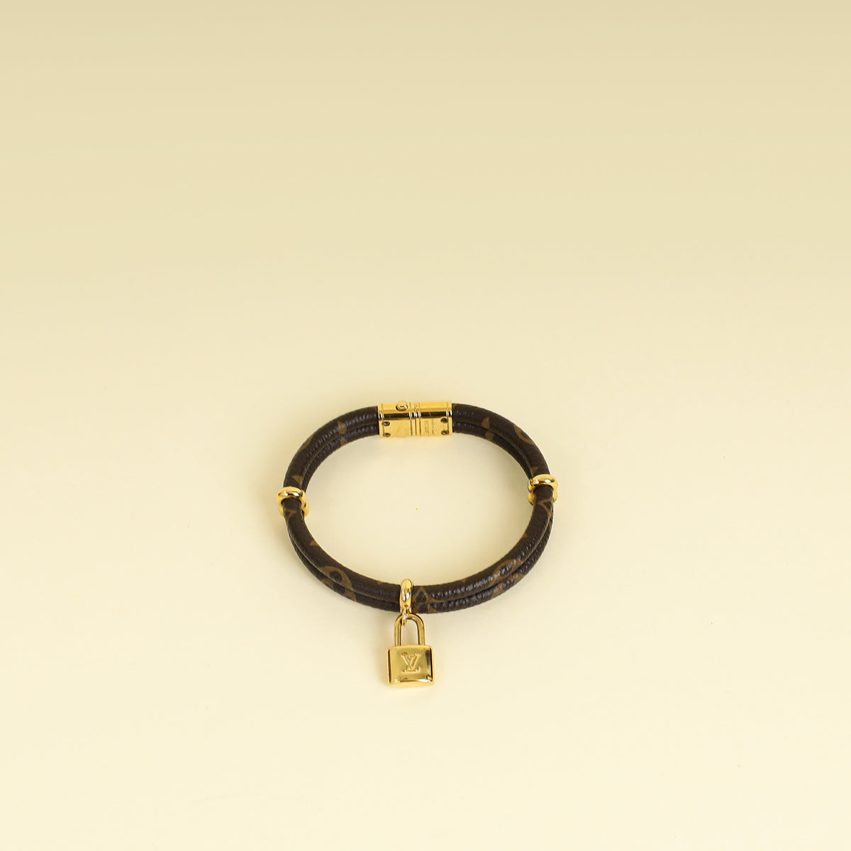 Louis Vuitton Monogram Ebene Keep It Twice Bracelet