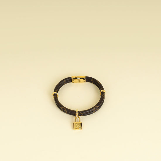 Louis Vuitton Monogram Ebene Keep It Twice Bracelet