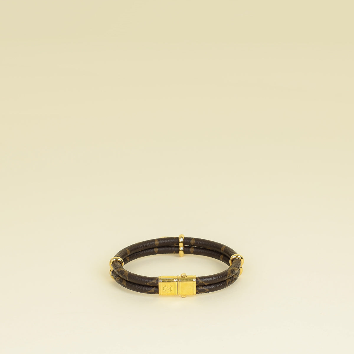 Louis Vuitton Monogram Ebene Keep It Twice Bracelet