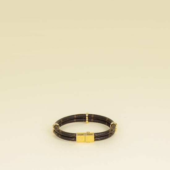 Louis Vuitton Monogram Ebene Keep It Twice Bracelet
