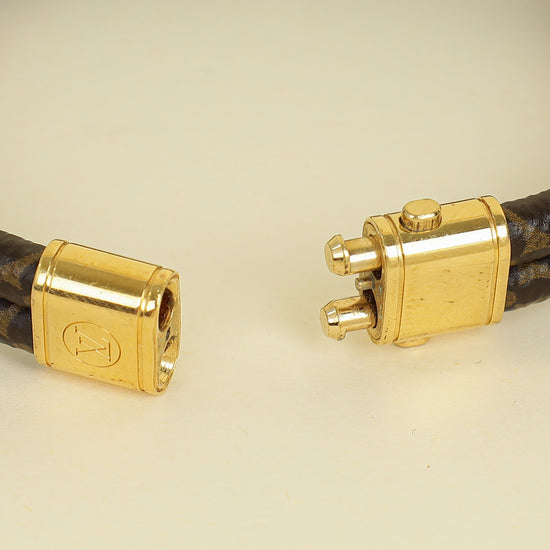Louis Vuitton Monogram Ebene Keep It Twice Bracelet