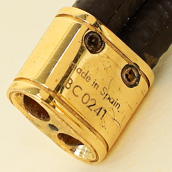 Louis Vuitton Monogram Ebene Keep It Twice Bracelet