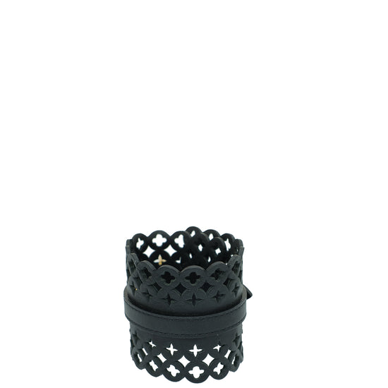 Louis Vuitton Black Flower It Cuff Bracelet 17