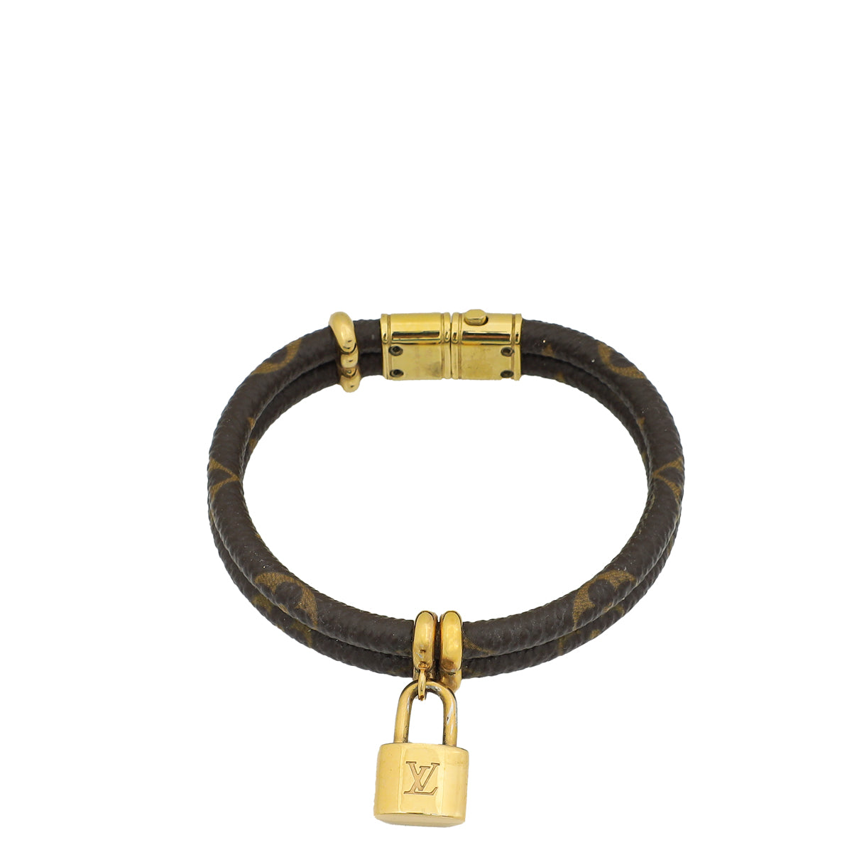 Louis Vuitton Monogram Ebene Keep It Bracelet 19-Louis Vuitton-THE CLOSET