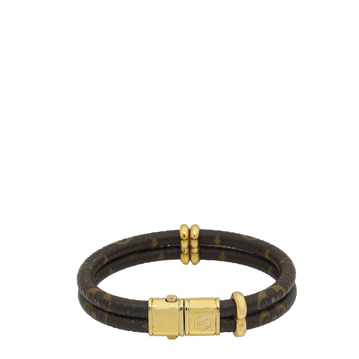 Louis Vuitton Monogram Ebene Keep It Bracelet 19-Louis Vuitton-THE CLOSET