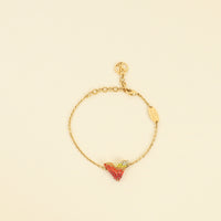 Louis Vuitton Gold Finish Strass Essential V Bracelet