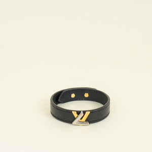 Louis Vuitton Black Twist Bracelet 17