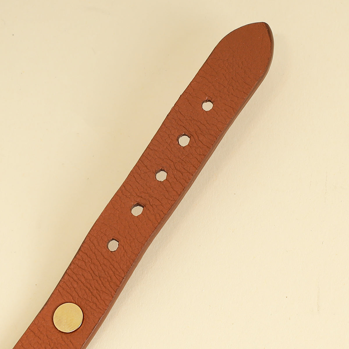 Louis Vuitton Camel Goatskin Spike It Wrap Bracelet-Louis Vuitton-THE CLOSET