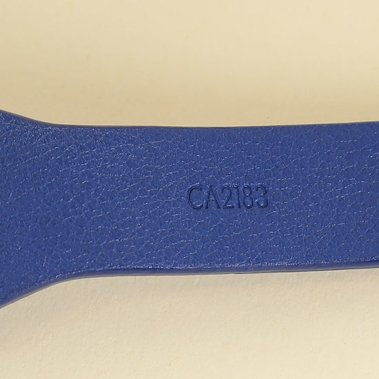 Louis Vuitton Blue Goatskin Spike It Wrap Bracelet-Louis Vuitton-THE CLOSET