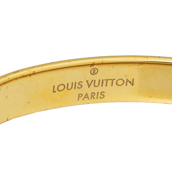 LV nanogram cuff gold, Luxury, Accessories on Carousell