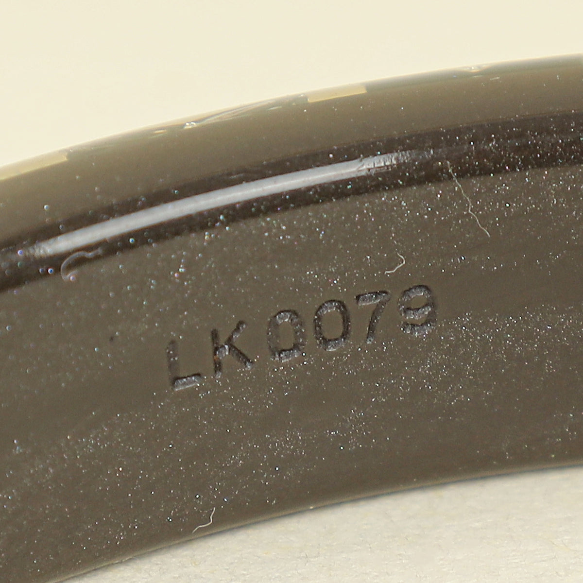 Louis Vuitton Dark Grey Resin Monogram Inclusion PM Bracelet