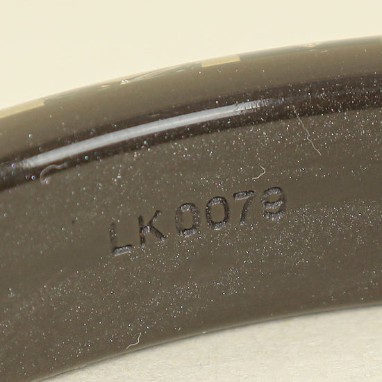 Louis Vuitton Dark Grey Resin Monogram Inclusion PM Bracelet