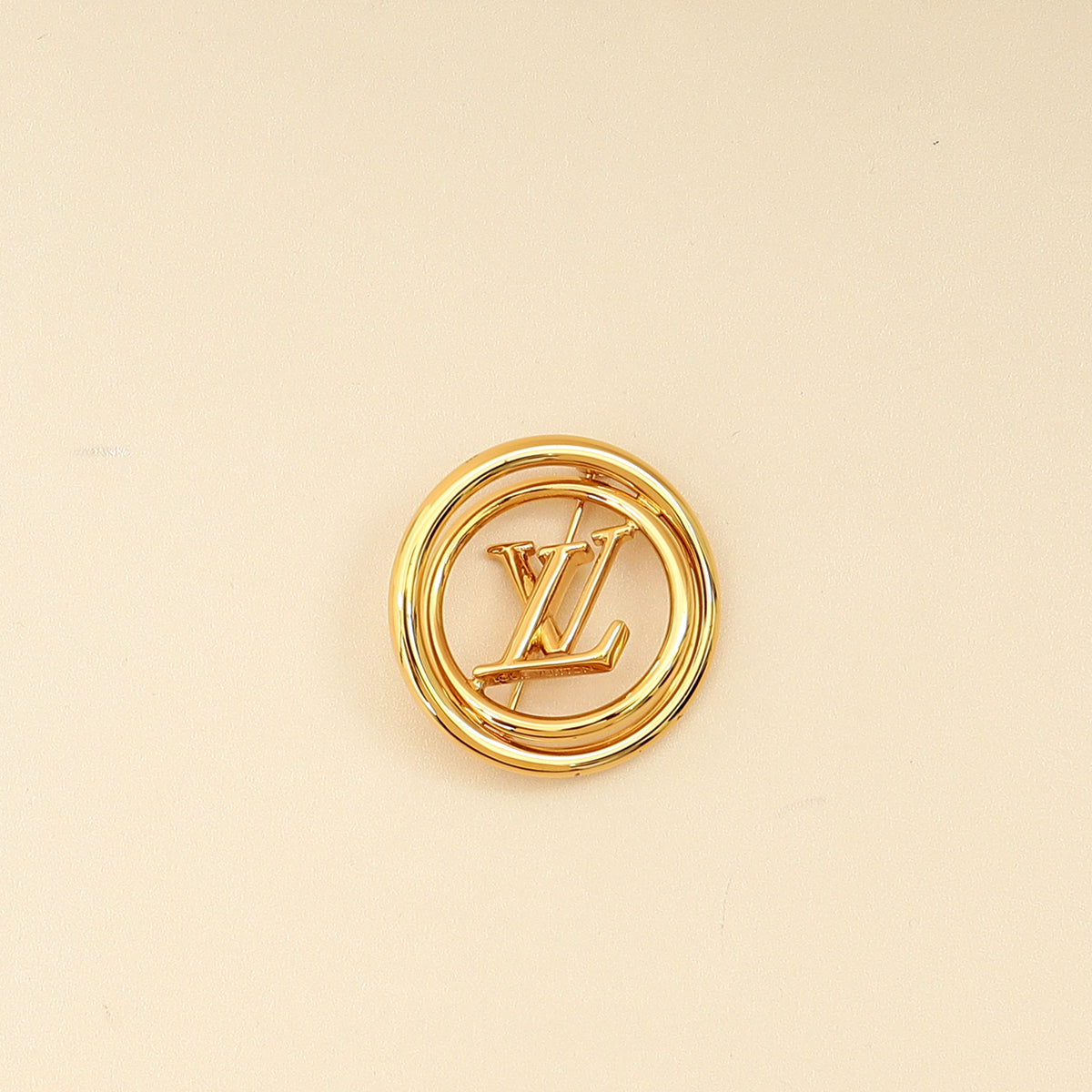 Louis Vuitton Gold Logo Stellar Pin-Louis Vuitton-THE CLOSET