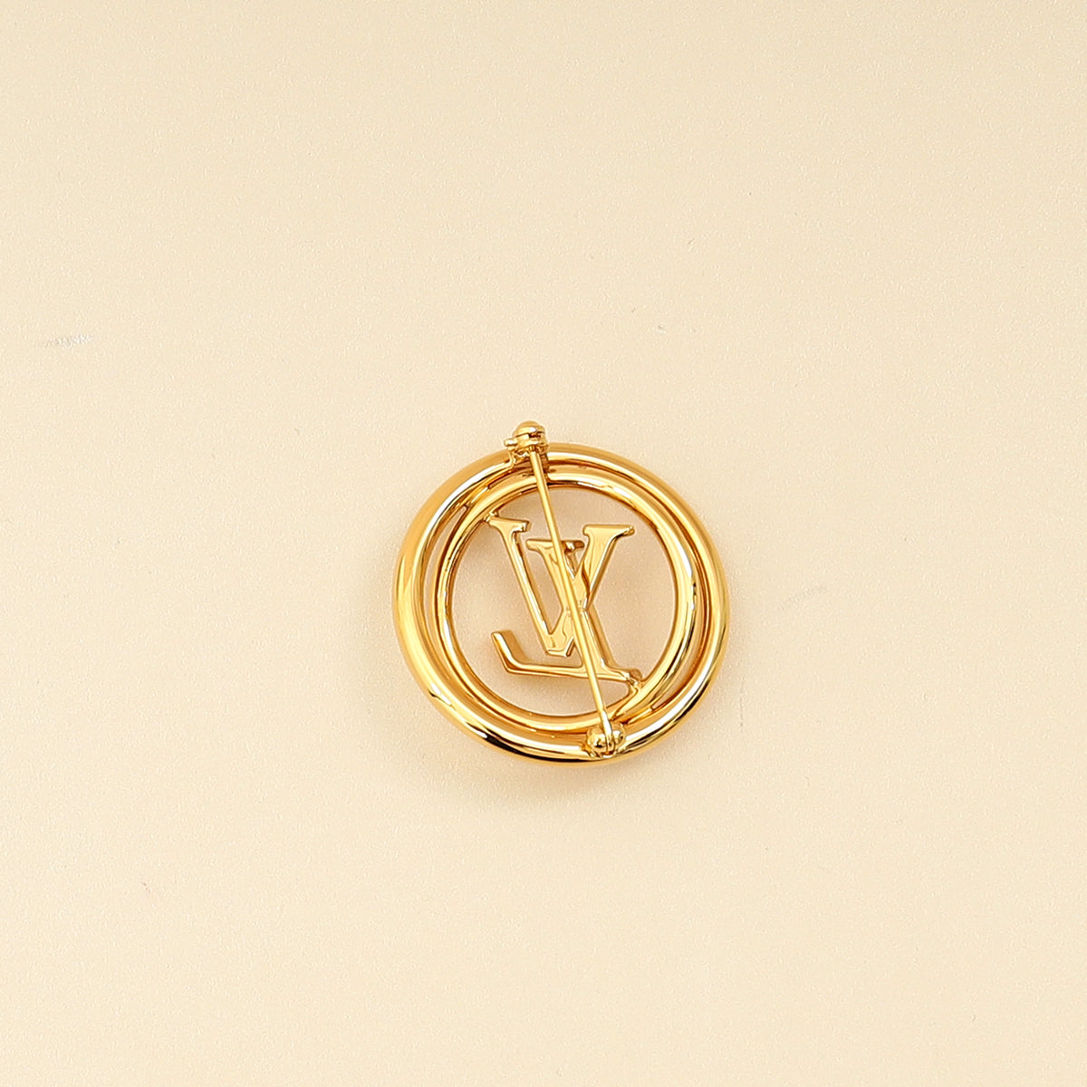 Louis Vuitton Gold Logo Stellar Pin-Louis Vuitton-THE CLOSET