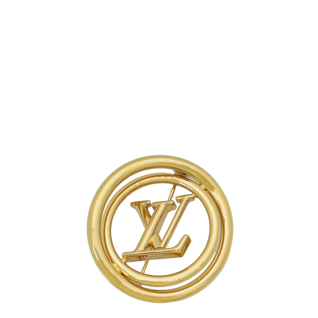 lv gold brooch