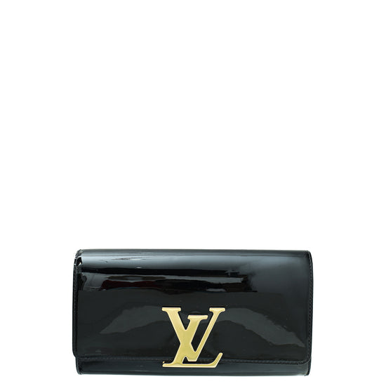 Louis Vuitton Noir Vernis Louise Clutch