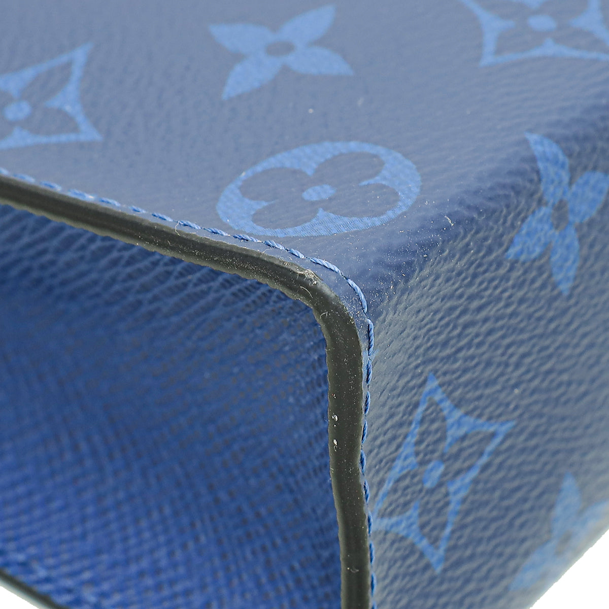 Louis Vuitton Pacific Blue Monogram Eclipse Voyage MM Pochette Bag