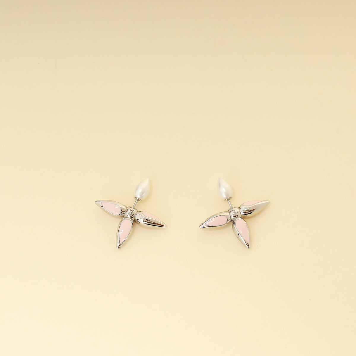 Louis Vuitton Bicolor Metal Louisette Earrings-Louis Vuitton-THE CLOSET
