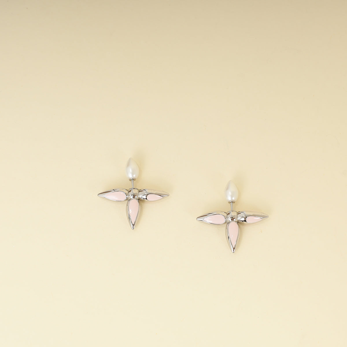 Louis Vuitton Bicolor Metal Louisette Earrings-Louis Vuitton-THE CLOSET
