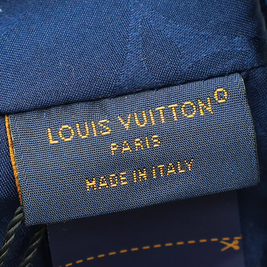 Louis Vuitton Navy Blue Monogram Jacquard Denim Cap