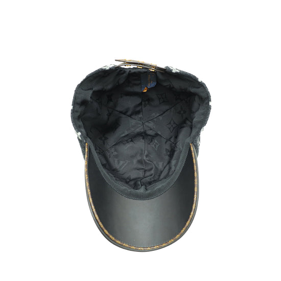Louis Vuitton Black Monogram Wool Medium Carry On Cap