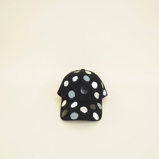 Louis Vuitton Black Accessories x Yayoi Kusama Painted Dots Cap