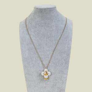 Louis Vuitton 18K 3 Golds and Diamonds Pavage Vivienne Large Pendant