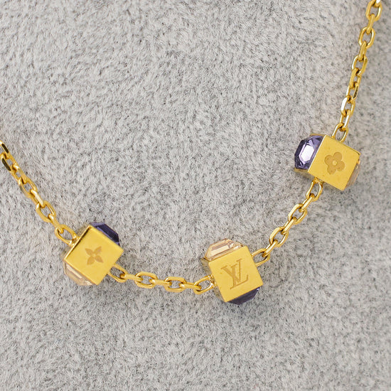 Louis Vuitton Gold Gamble Necklace