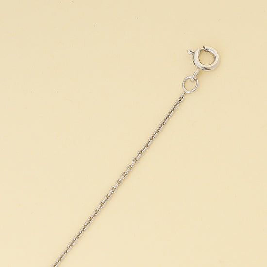 Louis Vuitton 18K White Gold Diamond Volt One Small Pendant Necklace-Louis Vuitton-THE CLOSET