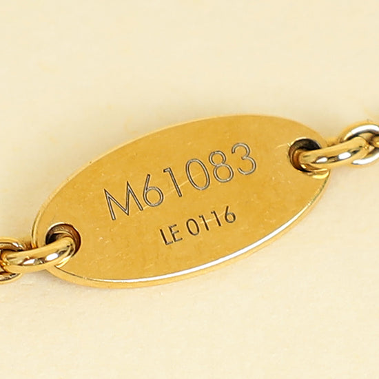Louis Vuitton Gold Essential V Necklace