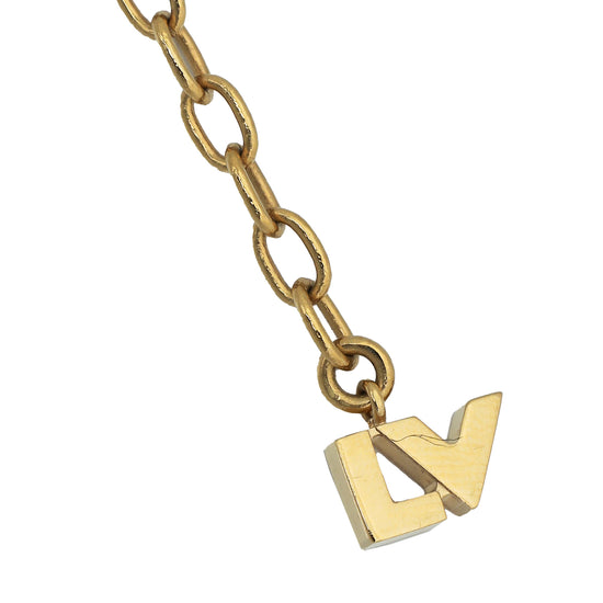 Louis Vuitton Multicolor Crystal Love Letter Timeless Long Necklace