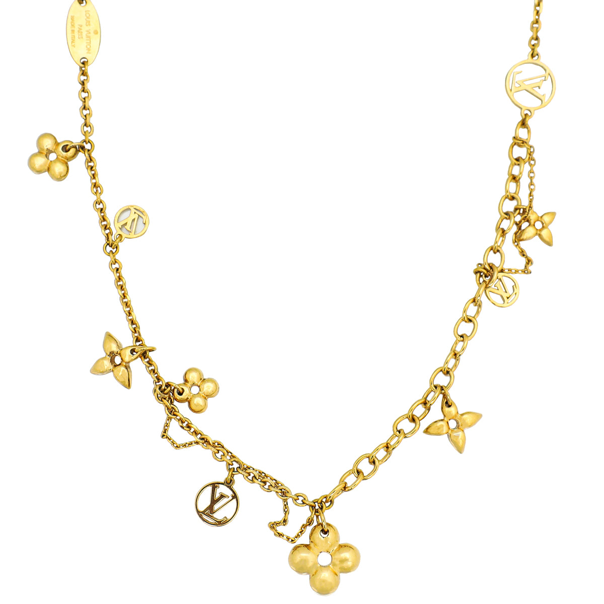 Louis Vuitton Gold Blooming Supple Necklace-Louis Vuitton-THE CLOSET