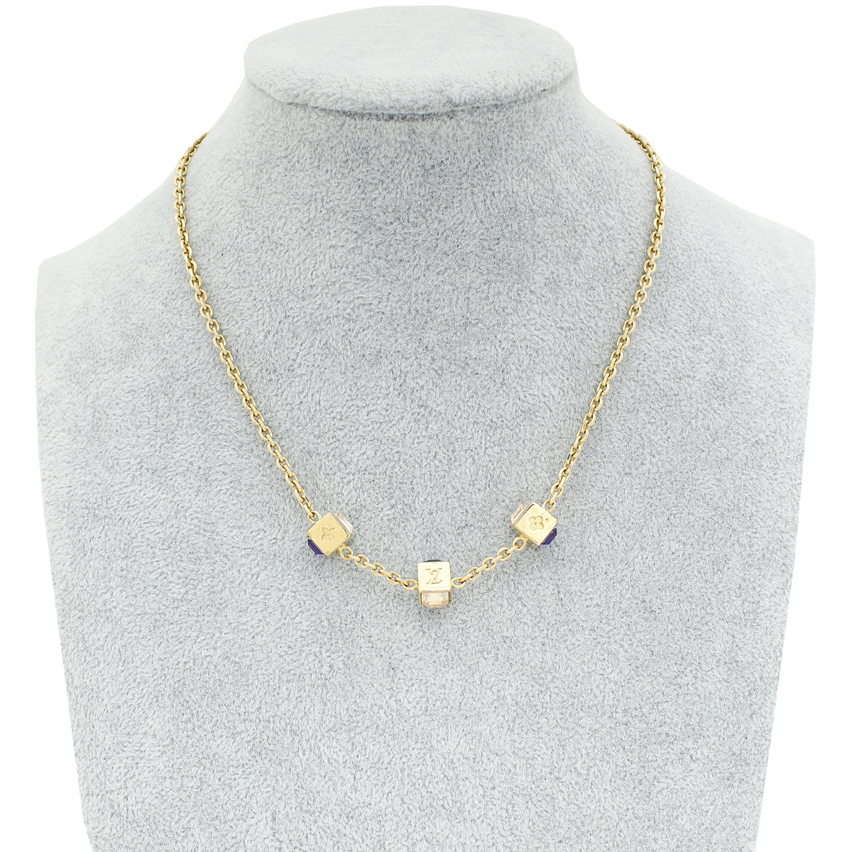 Louis Vuitton Gold Gamble Necklace-Louis Vuitton-THE CLOSET