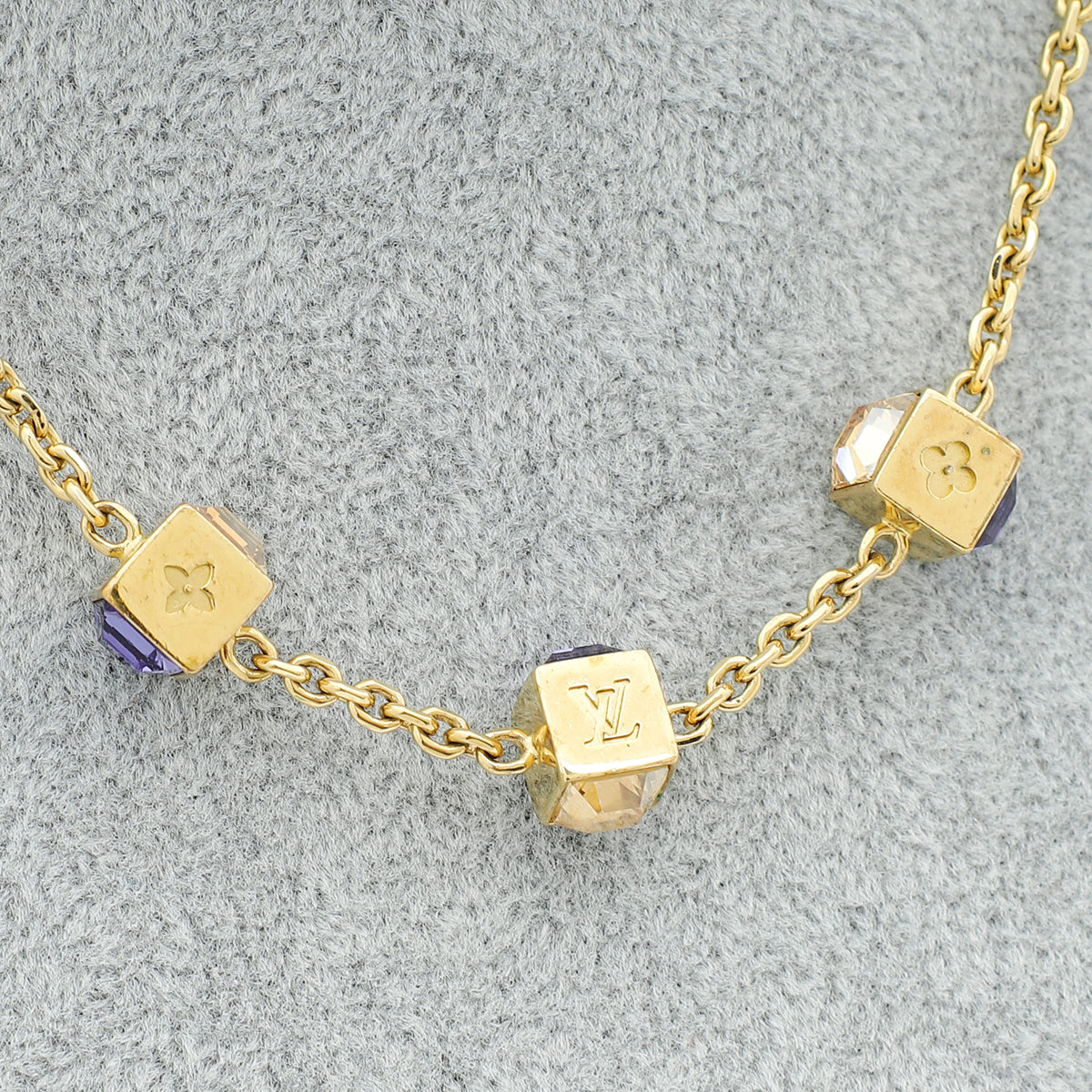 Louis Vuitton Gold Gamble Necklace