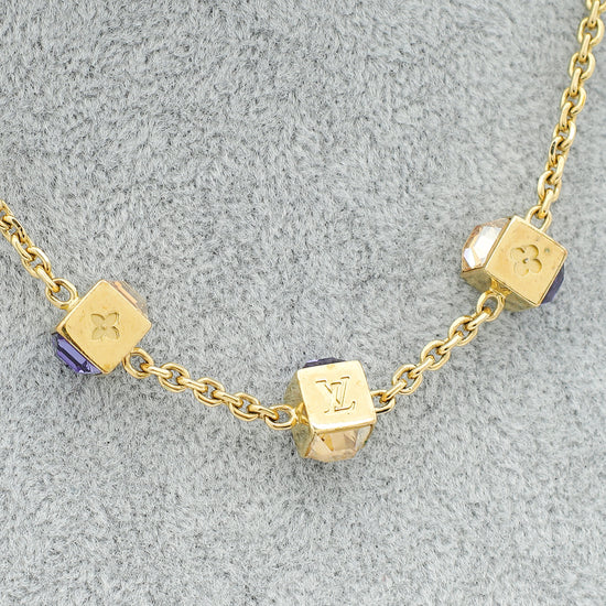 Louis Vuitton Gold Gamble Necklace