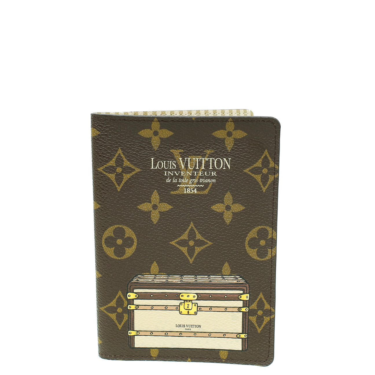 Louis Vuitton Monogram Trunks and Lock Passport Cover-Louis Vuitton-THE CLOSET