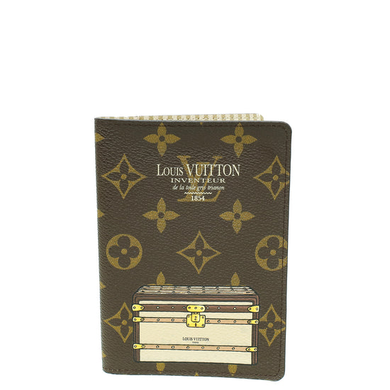 Louis Vuitton Monogram Trunks and Lock Passport Cover