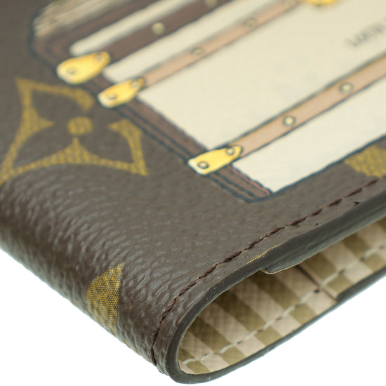 Louis Vuitton Monogram Trunks and Lock Passport Cover