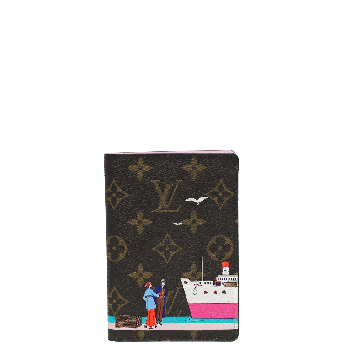 RARE Louis Vuitton 2020 Vivienne Christmas Animation passport case cover  M69746