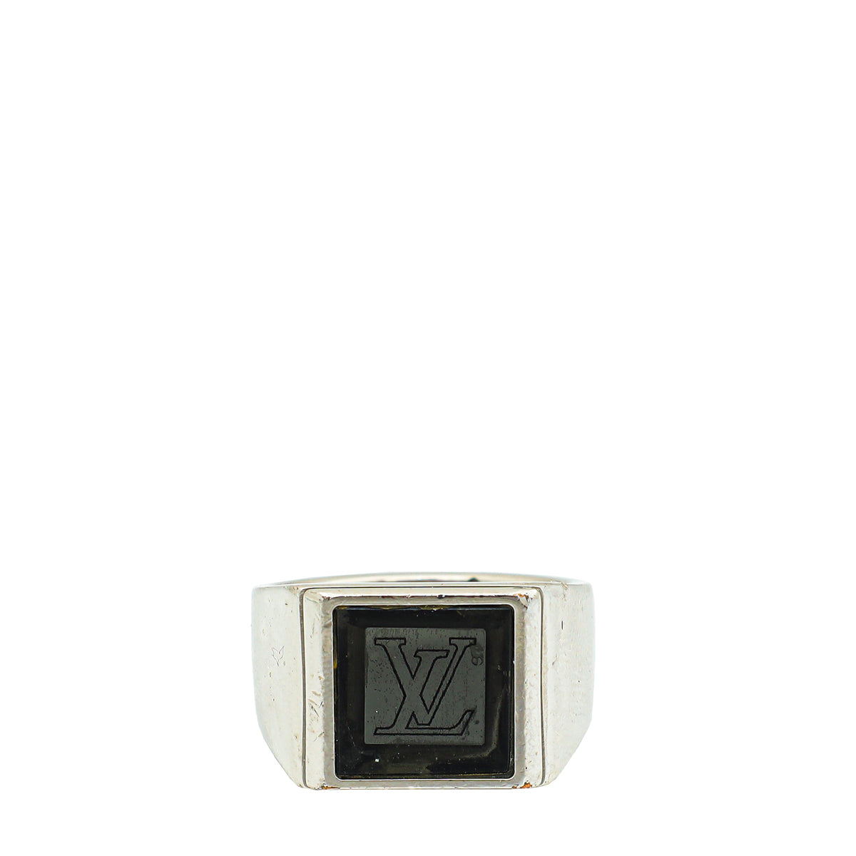 Louis Vuitton Silver Berg Large Men's Ring 64-Louis Vuitton-THE CLOSET