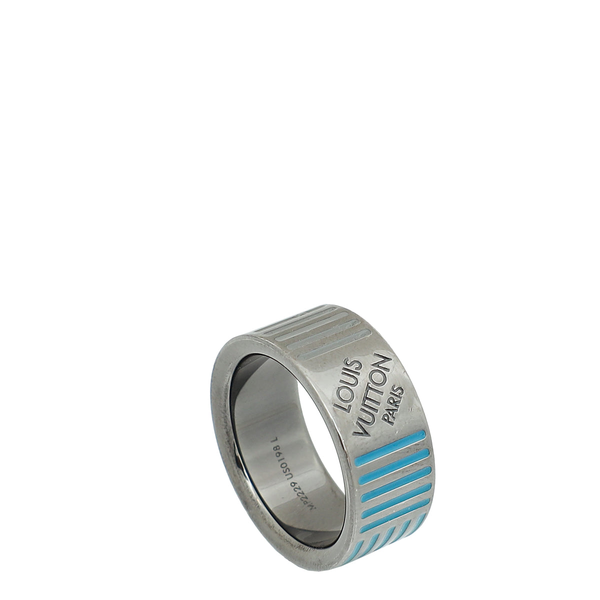 Louis Vuitton Bicolor Damier Band Large Men's Ring 63-Louis Vuitton-THE CLOSET