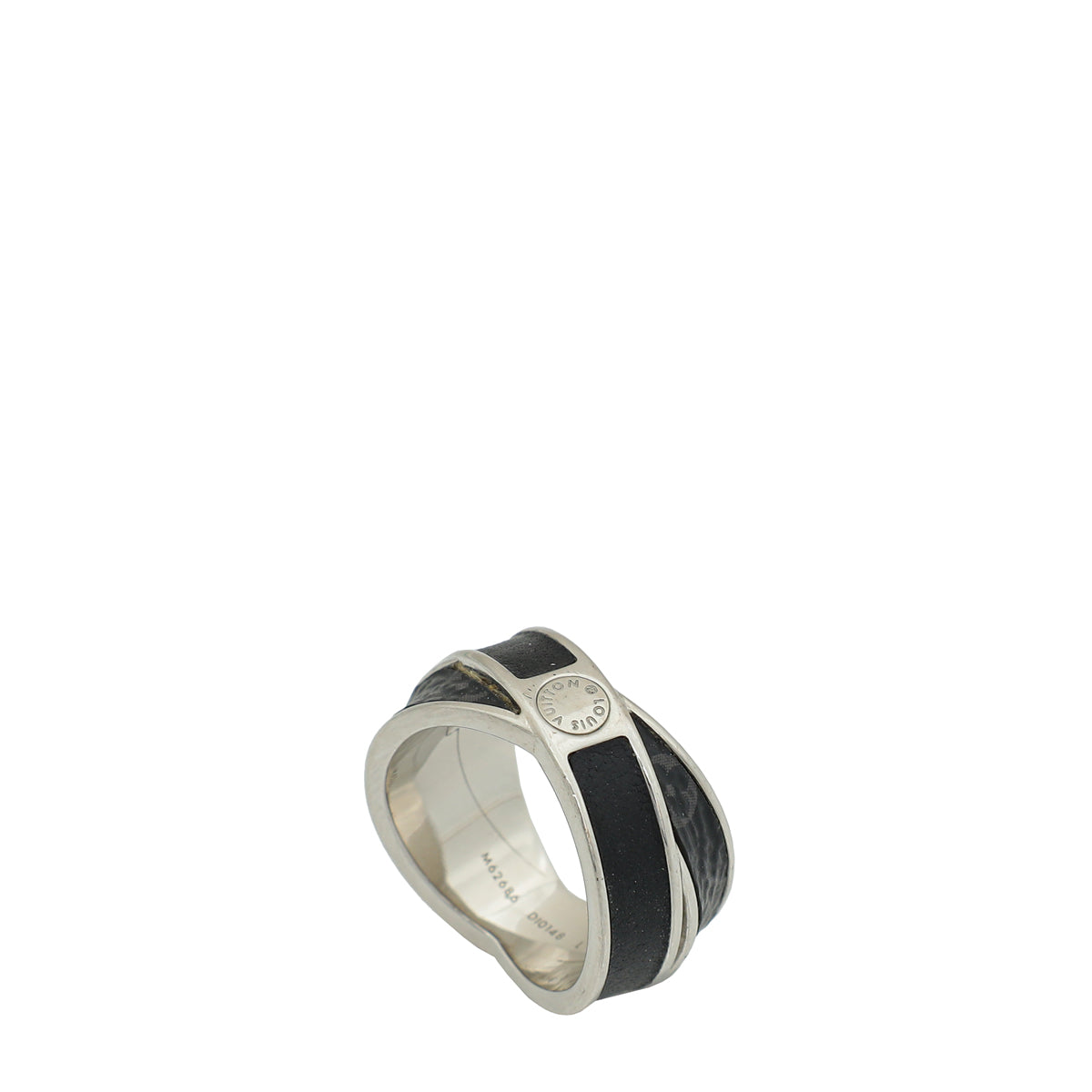 Louis Vuitton Monogram Eclipse Men's Large Ring 63-Louis Vuitton-THE CLOSET