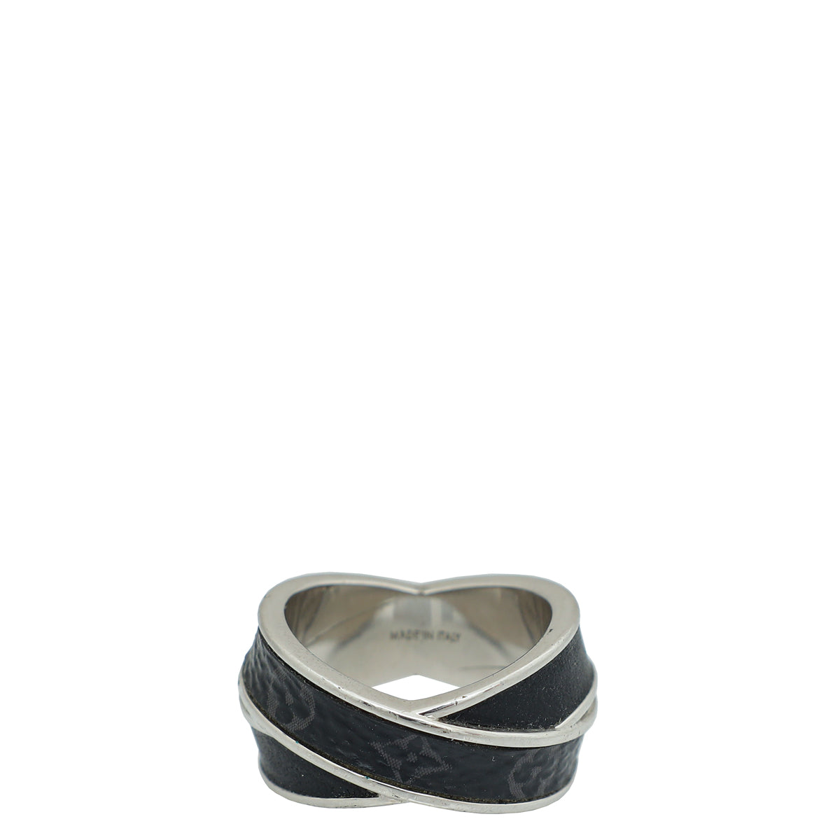 Louis Vuitton Monogram Eclipse Men's Large Ring 63-Louis Vuitton-THE CLOSET