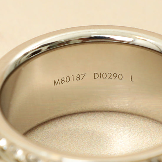 Louis Vuitton Silver Crystal Catch Ring 59-Louis Vuitton-THE CLOSET