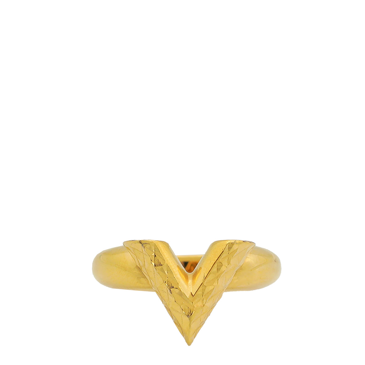 Louis Vuitton Gold Large Essential V Ring 55-Louis Vuitton-THE CLOSET