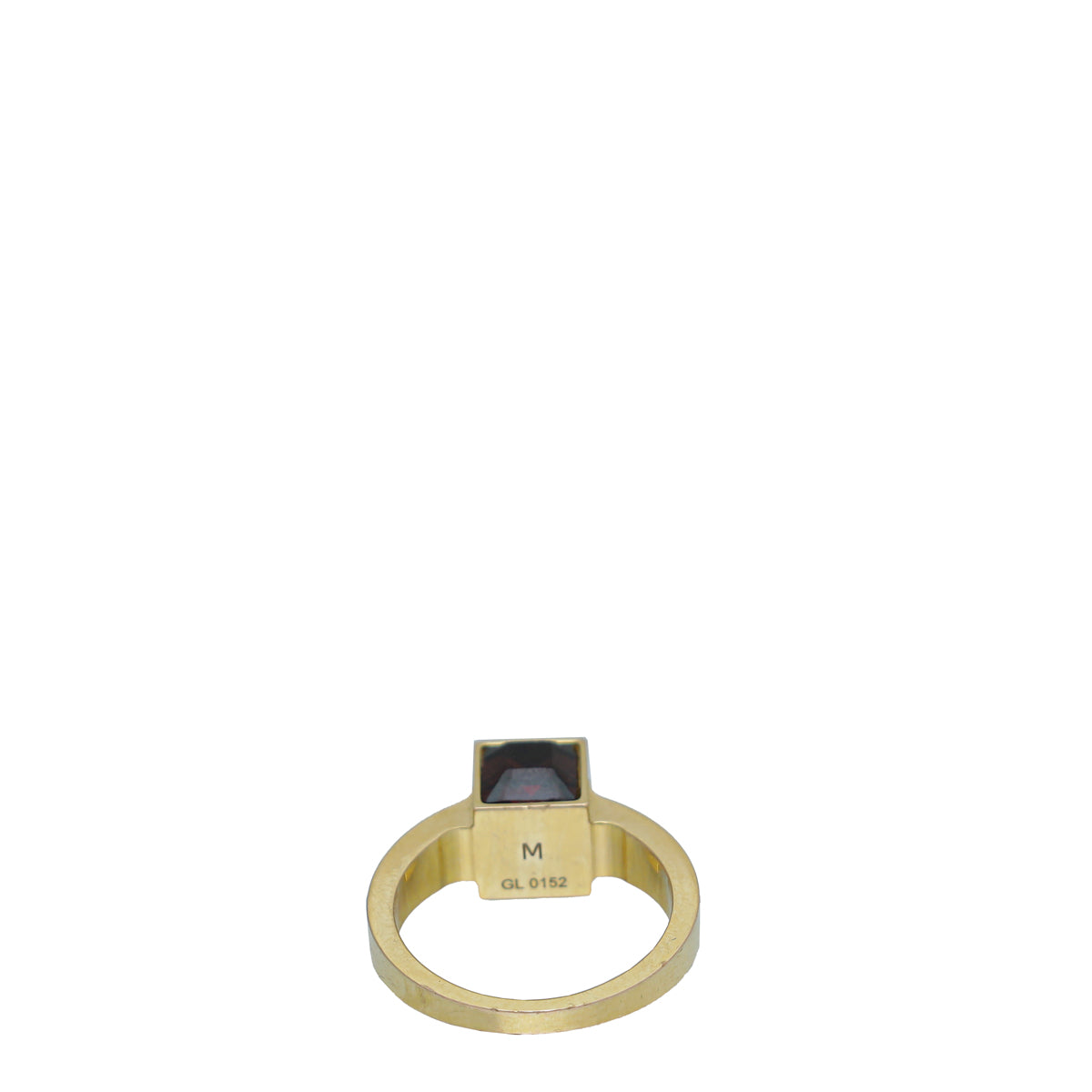 Louis Vuitton Gamble Crystal Gold Tone Ring M